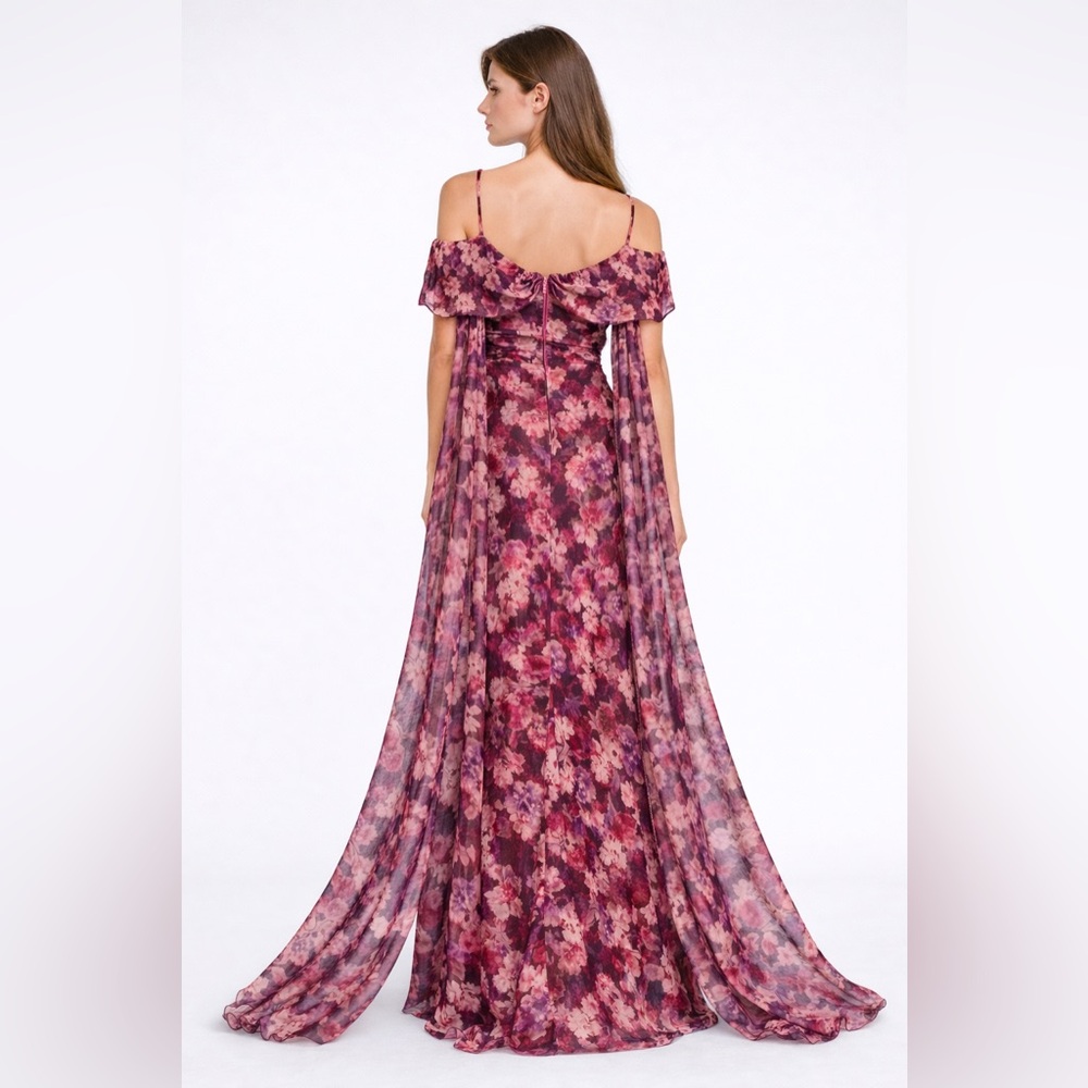 Floral Off-Shoulder Gown - Picture 2 of 5